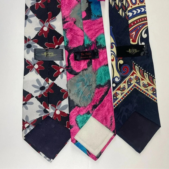 LaSalle Mens Tie Necktie Multicolor Lot of 7 - Picture 5 of 9
